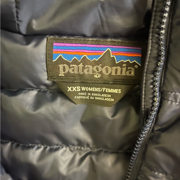 Patagonia Down Sweater Jacket Hoody Navy Blue Sz XXS NWOT - Picture 5 of 7